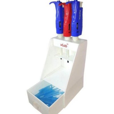 Micropipette stand 3 hole with drawer